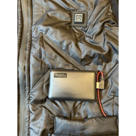 Heated Vest with Power Bank Womens Size Small Rechargeable Battery Pack Layering - Picture 3 of 9
